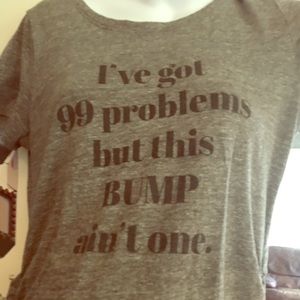 Grey maternity stretchy tee